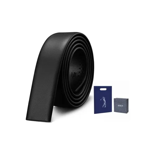 GOLF Ремни из коровьей кожи Мужской Черный 3,5CM