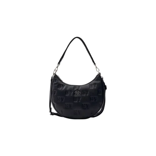 Mlb Base Logo Искусственная кожа Сумка через плечо Сумка на плечо Женская Черная