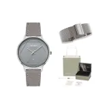 Серый стальной браслет набор