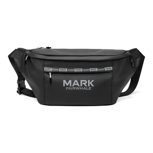 FAIRWHALE ПУ (полиуретан) Сумка через плечо Сумка на плечо Банан Сумка-слинг Большая унисекс Черный