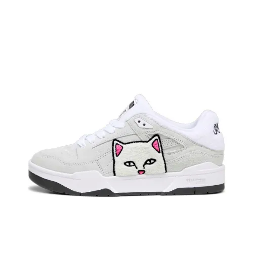 RIPNDIP совместный бренд X PUMA Slipstream Low Топ Скейтборд Кроссовки Мужские Бежевые