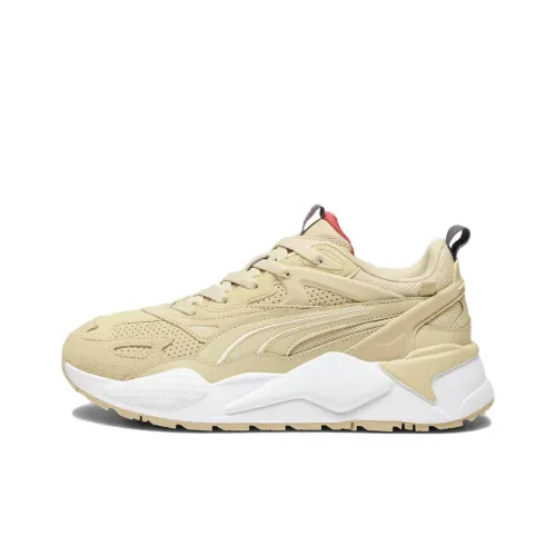PUMA RS X Slip-Resistant Abrasion-Resistant Низкий Топ Беговые кроссовки Мужской Экрю