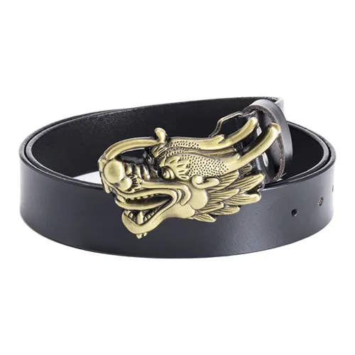 ALIEN BANG Панк Hip Hop Китай Дракон Рок Винтаж Эксклюзивный Кожаные ремни Мужской Черный ремешок Кофе Ширина ремня 3,8 см