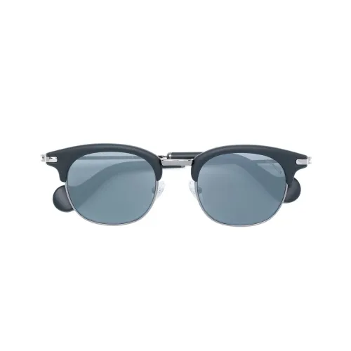 Moncler Металл Парафин Ацетат Нерегулярная форма Солнцезащитные очки Женские Черный