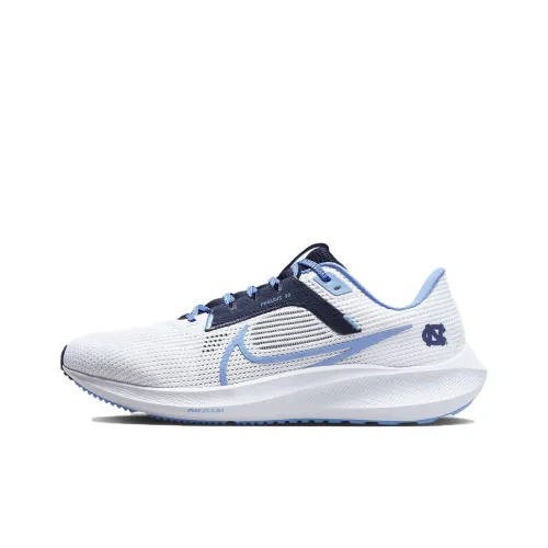 Nike Air Zoom Pegasus 40 Low Топ Марафон Беговые кроссовки Мужской Белый Синий