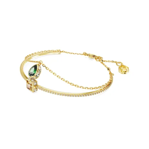 Swarovski Chroma Искусственный кристалл Браслеты Женские Золото