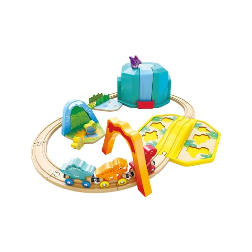 HAPE Динозавр World Платье с хвостом Набор для игры с дорожкой и скутером Развивающие игрушки
