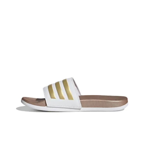 Adidas Slip-resistant Slippers Women's Gold Адидас противоскользящие слипоны женские золотые