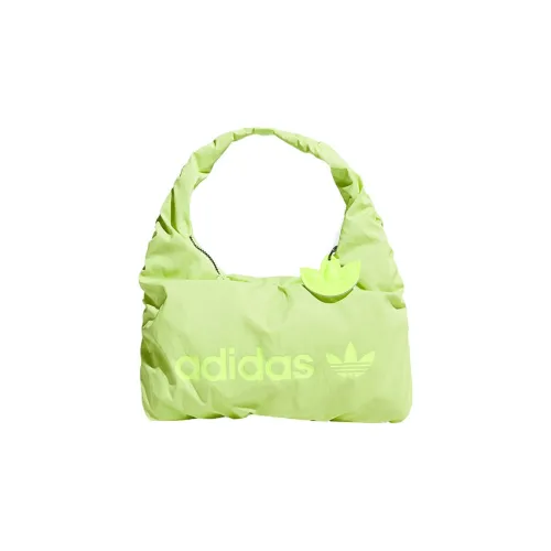 Adidas Originals Полиуретан Облачная Сумка Сумка на Одно Плечо Стандартная Женская Яркая Лимонная