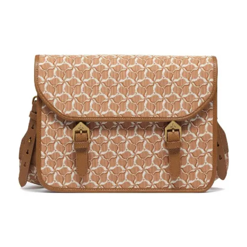 LI NING 1990 Ткань с кожаными вставками сумка через плечо унисекс коричневый