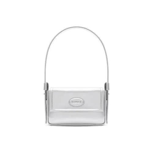 MUVA Коровья кожа Сумка на плечо Стандартная Женская Milkshake Белый Праздничный Красный Лунный Камень Серебряный