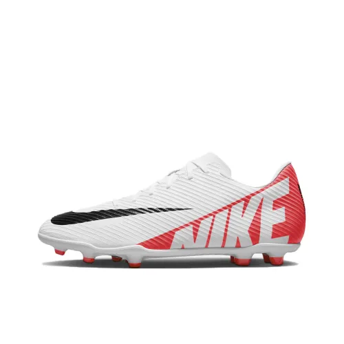 Nike Mercurial Vapor 15 MG MULTI Ground FG Твердый грунт Устойчивый к истиранию Футбольные бутсы Унисекс Белый Красный