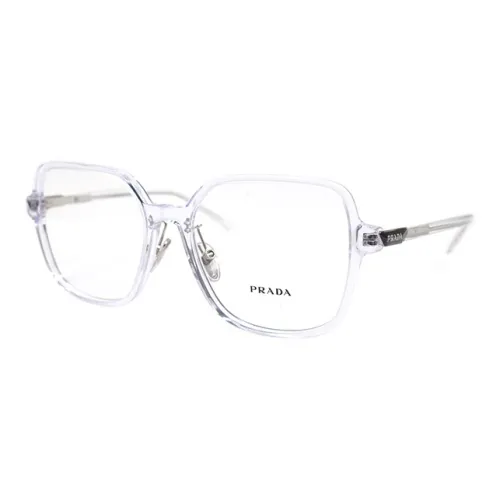 PRADA Пластиковая оправа Квадратные Оправы для очков Унисекс Прозрачные