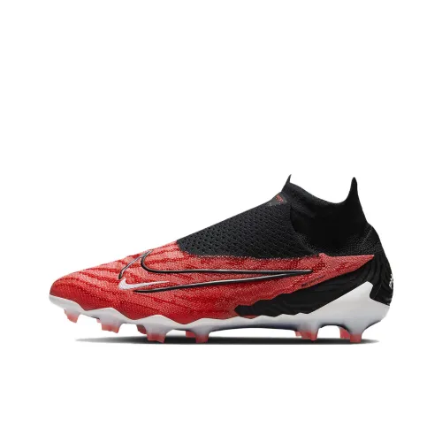 Nike Phantom GX Elite FG Твердый Грунт Футбольные Бутсы Унисекс Черный Красный