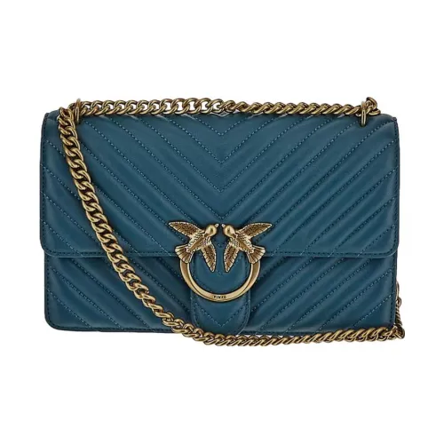 PINKO Сумка через плечо из кожи сумка на плечо женская синяя