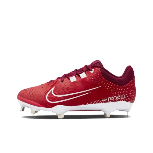 Nike Hyperdiamond 4 Амортизирующие кроссовки Slip-resistant Low Top для тренировок Женские Red
