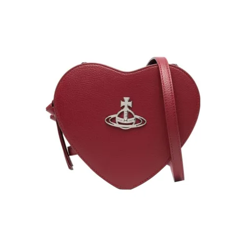Vivienne Westwood Переработанный полиуретан сумка в форме сердца сумка через плечо женская красная