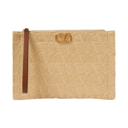 Valentino Vlogo Хлопок Вискоза Маленькая Квадратная Сумка Клатч Женская Хаки