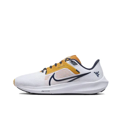 Nike Air Zoom Pegasus 40 Амортизаторы Slip-resistant Низкий топ Беговые кроссовки Мужские Белый Черный