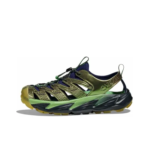 Brain Dead x HOKA ONE ONE Hopara Series Hopara Дышащий И Износостойкий Пляжные Сандалии Мужские Зеленые