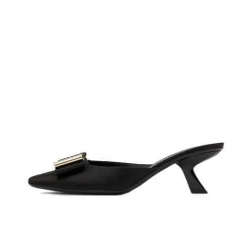 Ferragamo Lycia Домашние тапочки Женские Черные