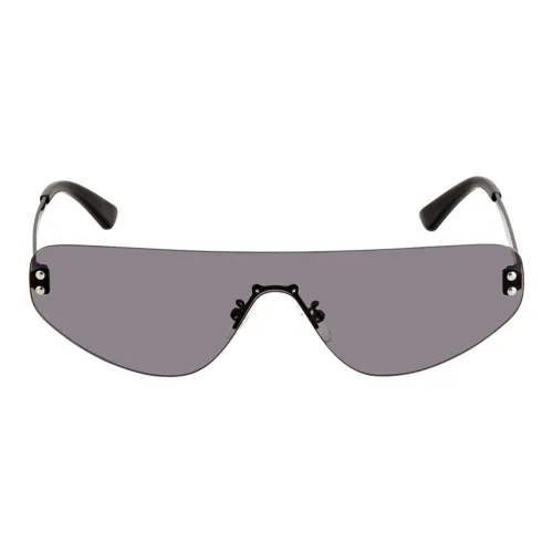 Alexander McQueen Металл Нерегулярная форма Солнцезащитные очки Женские Серый