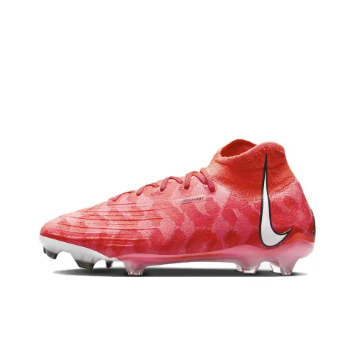 Nike Phantom Luna Elite FG Твердый грунт Искусственный шип Универсальная сцепность Футбольные бутсы Унисекс Красный