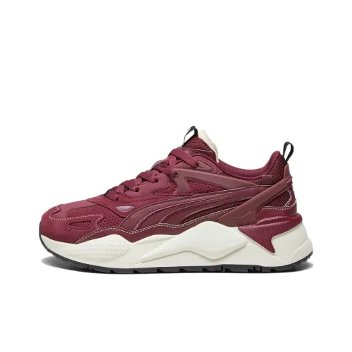 PUMA RS X Shock Absorbers Slip-Resistant MID Беговые кроссовки Мужские Красные