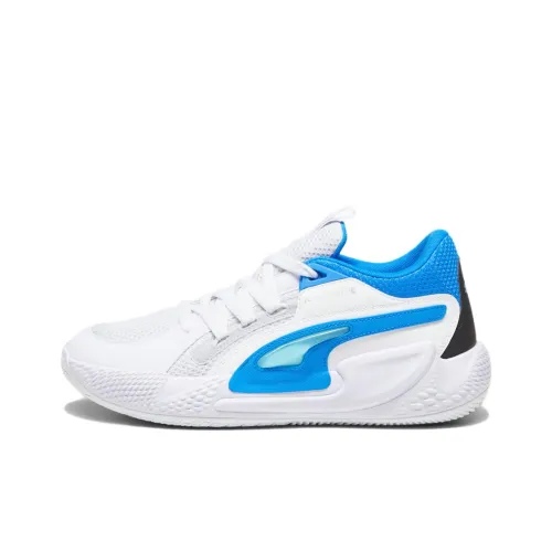 PUMA Court Rider 1,0 Баскетбольные кроссовки Низкий топ Белый Синий Мужской