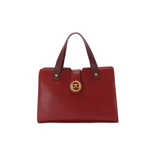 GXFMOD Коровья кожа Вечерняя сумка Тоут сумка Сумка через плечо Большая Женская Красная