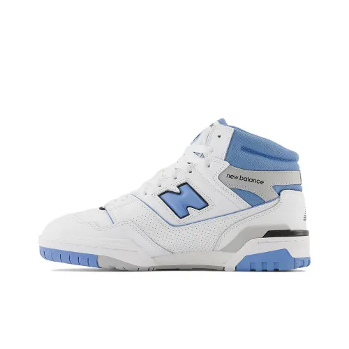 New Balance NB 650 Series Винтажные баскетбольные кроссовки Высокий верх Белый Синий Унисекс