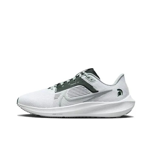 Nike Air Zoom Pegasus 40 Slip-resistant Abrasion-resistant Lightweight Low-Top Беговые кроссовки Мужские Белый Синий