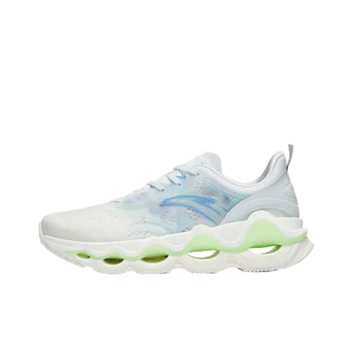 ANTA Амортизация Износостойкие Низкие Кроссовки для Бега Мужские Цвет Слоновая Кость