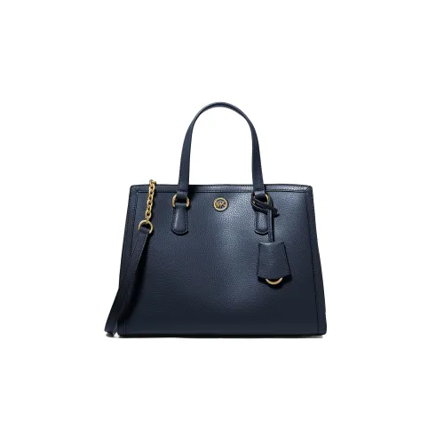 MICHAEL KORS Chantal Коровья кожа Тоут Сумка Сумка для покупок Сумка на плечо Сумка среднего размера Женская Морской синий