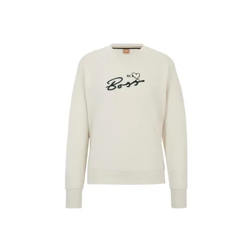 HUGO BOSS Экрю Женские Свитшоты