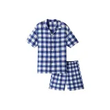 [Мужской] Gray Blue Medium Checkered
