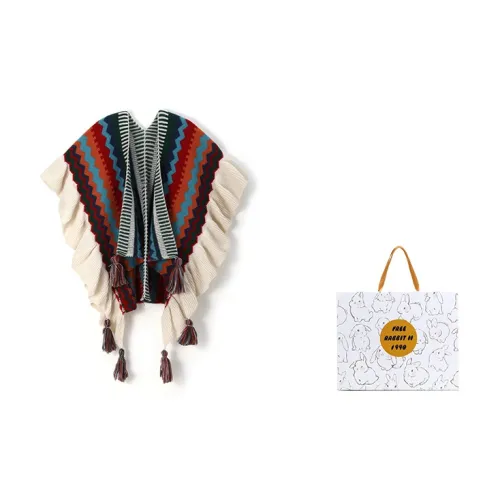 FREE RABBITⅡ Полиэстер Шали Женские