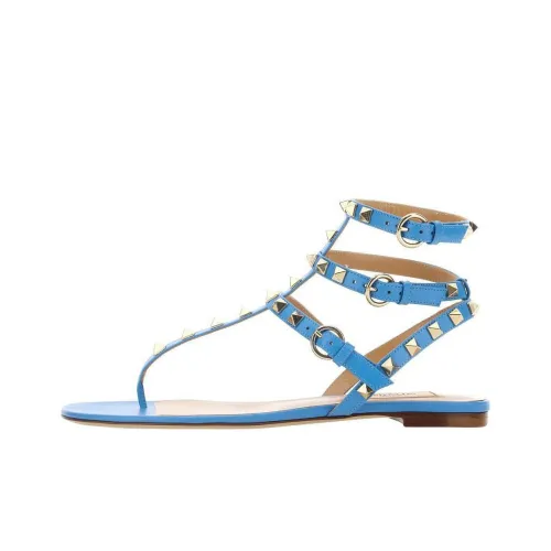 Valentino Rockstud One Ремешок Сандалии Женские Синие