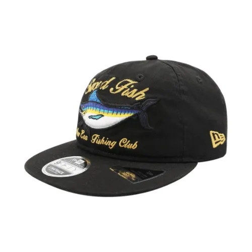 New Era Хлопковые кепки унисекс черные