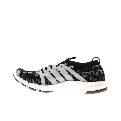 Adidas Core Grace Shock Absorbers Slip-Resistant Low-Top Training Shoes Women's Black White Adidas Core Grace Shock Absorbers Slip-Resistant Низкие Кроссовки для Тренировок Женские Черно-Белые