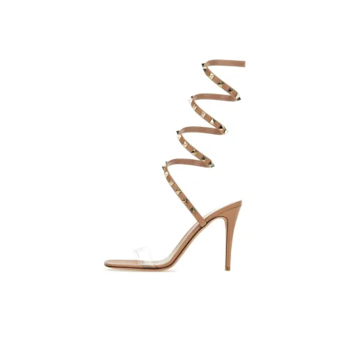 Valentino One Ремень Сандалии Женские Коричневый