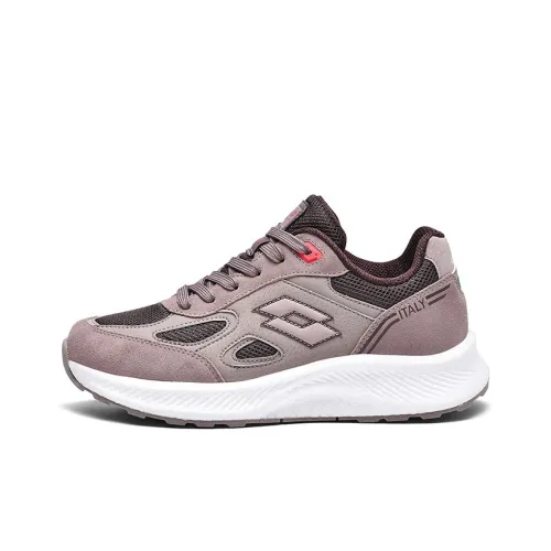 LOTTO Slip-resistant Abrasion-resistant Low Top Беговые кроссовки Женские Бледно-розовый цвет кизила