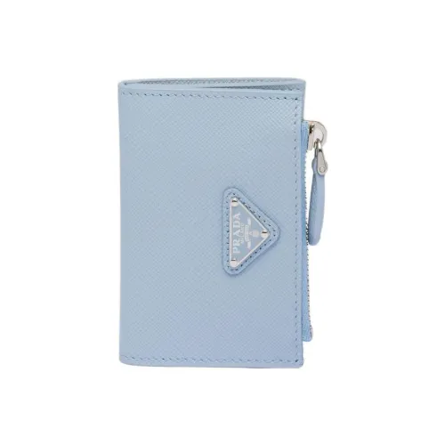 PRADA Saffiano кожаный держатель для карт женский синий