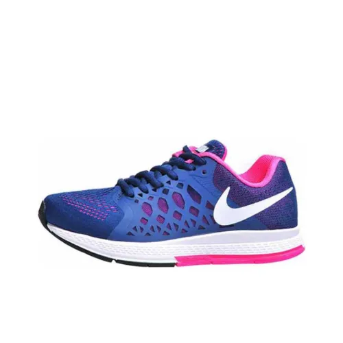 Nike Air Zoom Pegasus 31 Slip Устойчивый к истиранию Низкий Топ Беговые кроссовки Женские Синий