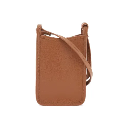 LONGCHAMP Чехол для телефона из коровьей кожи сумка через плечо женская коричневый
