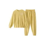 [Женский круглый вырез] Желтый