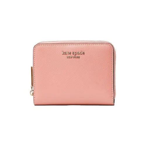 Kate Spade Spencer Кожа Держатель для карт кошелек Маленький Женский Розовый