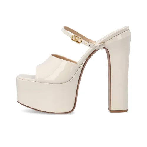 Valentino Коричневый Go one Ремень Сандалии Женские Экрю