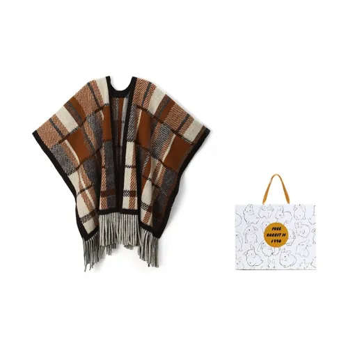 FREE RABBITⅡ Полиэстер Шали Женские