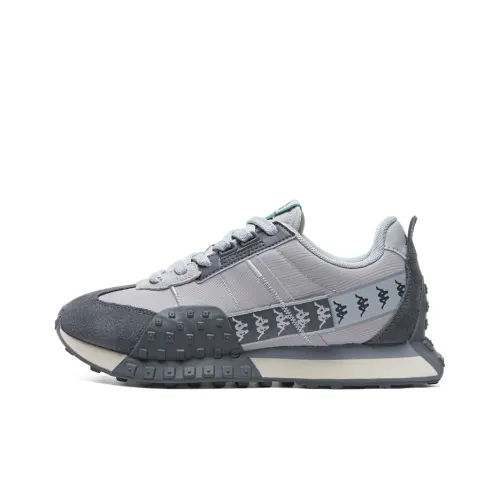KAPPA Амортизация Устойчивый к истиранию Водонепроницаемый Легкий Низкий Топ Повседневные Беговые кроссовки Унисекс Серый
